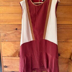 Madewell Silk Blend Sleeveless Shift Dress Small
